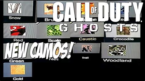 Call Of Duty Ghosts New Multiplayer Camos Gold Net And More Mw3