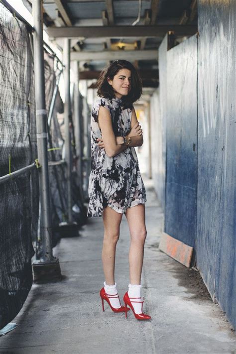 Doily Socks Man Repeller Leandra Medine Style Fashion Street Style Chic