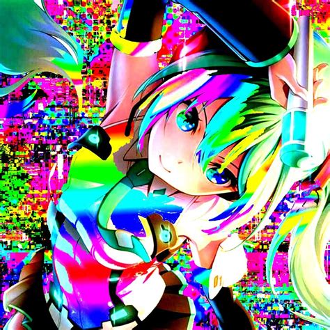 Scenecore Aesthetic Aesthetic Anime Rainbow Aesthetic Hatsune Miku Eyestrain Aesthetic