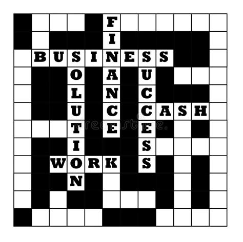 Business Crossword Stock Illustration Illustration Of Earning 1930416