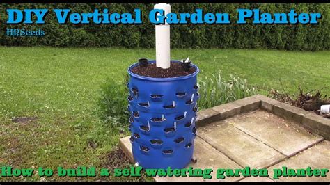 Diy 55 Gallon Self Watering Vertical Garden Planter How To Build