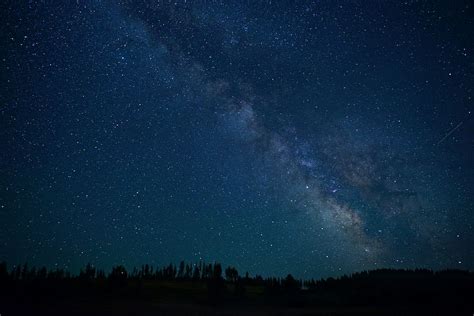 Hd Wallpaper Photograph Of Milky Way Night Sky Star Milkyway Blue
