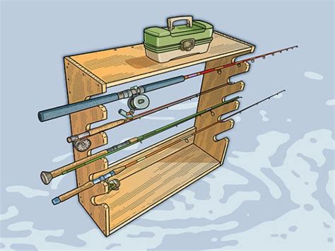 Build A Homemade Fishing Rod Rack Fishing By Boys Life