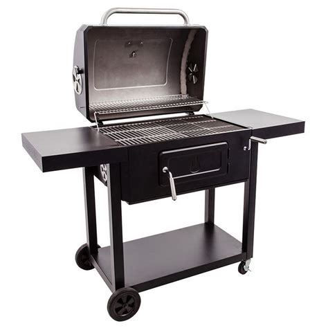 Char Broil 298 In W Black Charcoal Grill Charcoal Grill
