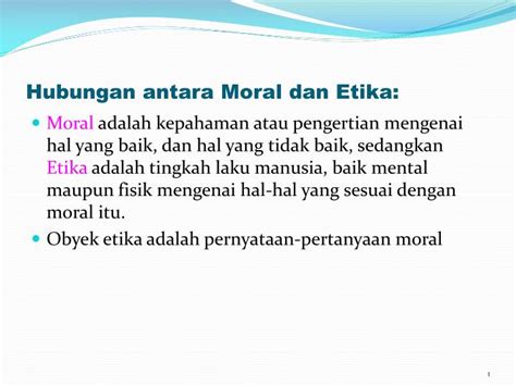 Ppt Hubungan Antara Moral Dan Etika Powerpoint Presentation Free