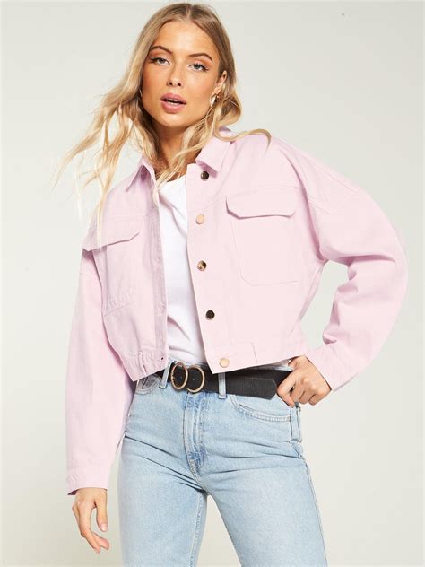 Littlewoods Ireland Online Shopping Fashion And Homeware Pink Denim Jacket Denim Jacket