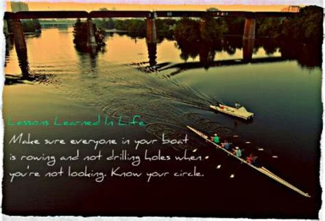 Make Sure Everyone In Your Boat Is Rowing And Not Drilling