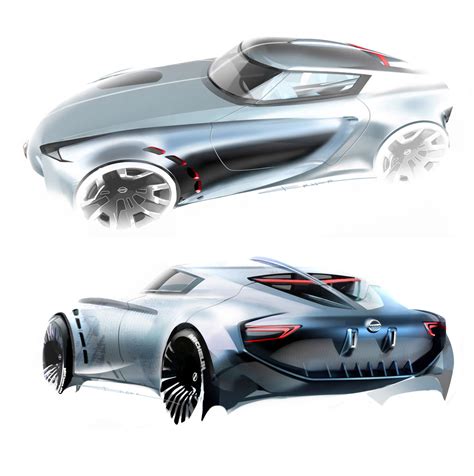 Find & download free graphic resources for car drawing. Nissan Z Concept Design Sketches by Berk Erner from Art ...