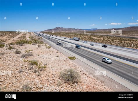 View Of Highway 15 Near Las Vegas Nevada United States Of America