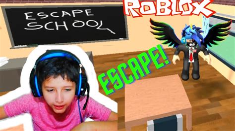 Escape De La Escuela De Roblox Youtube
