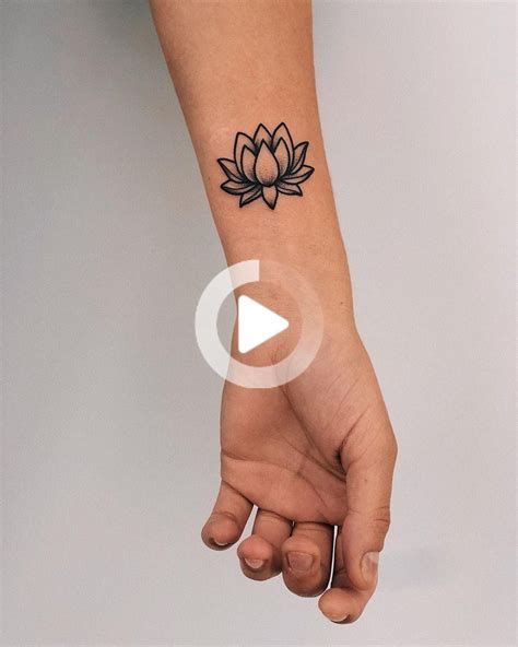 Lotus Flower Tattoo On Wrist Flower Wrist Tattoos Wrist Tattoos