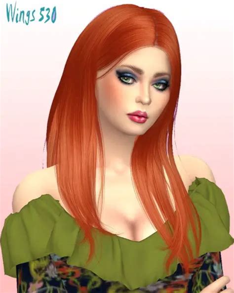 Sims Fun Stuff Wings 530 And Francesca Hair Retextured Sims 4 Hairs