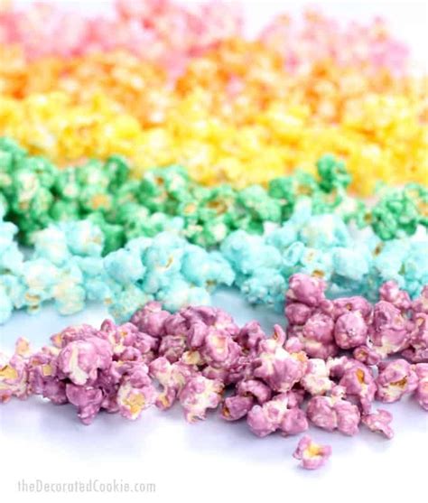How To Make Colorful Candy Rainbow Popcorn A Fun Food Snack For A
