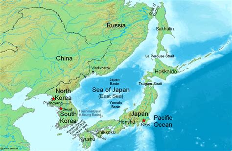 Japan landforms geography volcanoes mt fuji world atlas. File:Sea of Japan Map.png - Wikipedia