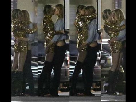 Miley Cyrus Kissing Girlfriend Stella Maxwell Entertainment News Gaga Daily