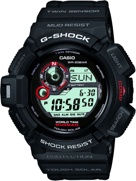 Buy Casio G Shock Mudman Digital Mens Black Watch G 9300 1 At Mighty Ape Nz
