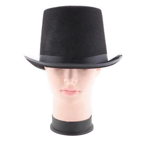 Halloween Magicians Prop Black Cheap Top Hat Gentleman Magic Hat For