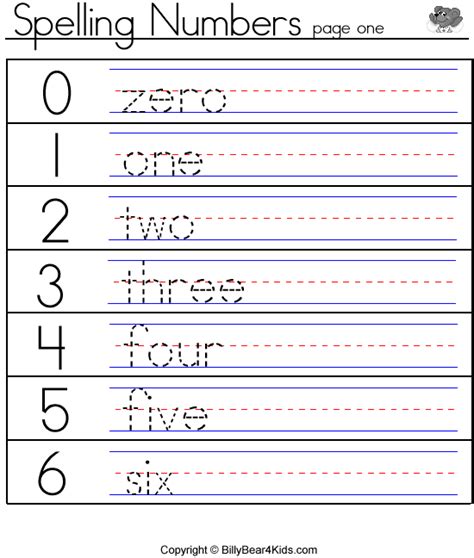 Spelling Numbers Worksheets Number Words Worksheets Number Writing