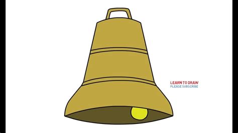 How To Draw A Bell Step By Step Easy For Kids Youtube
