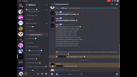 Free Discord Accounts Link In Desc Youtube