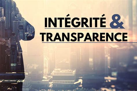 Intégrité Et Transparence Académie Du Ciiq