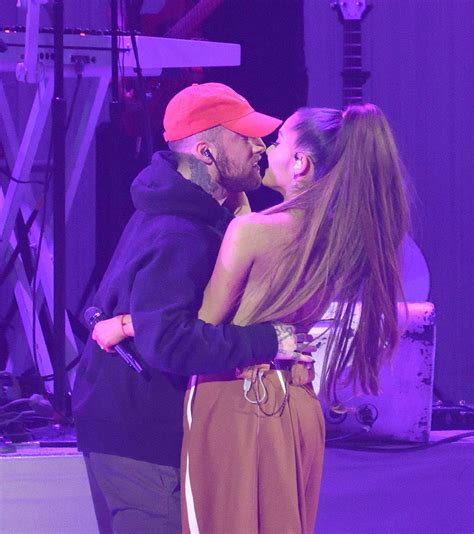 Ariana Grande And Mac Miller Kiss