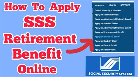 Sss Retirement Application Online How To Apply Sss Retirement Benefit