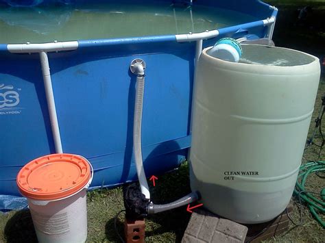 To make this, you might want to consider using an old filter that you might still have around, it can be reused and will save you some extra bucks. Diy Non- Pressurized Sand Filter for Backyard Pools | Diy swimming pool, Diy pool, Backyard pool