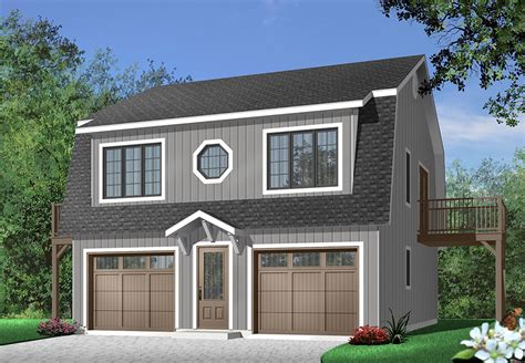 Garage Plan With Two Bedroom Apartment