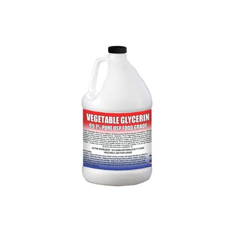 This means that there is also a lower incidence rate when it comes to food contamination. Kosher Glycerin >=99% - Food Grade USP - 1 Gallon (128 OZ ...