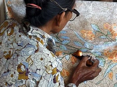 Batik Making In Pekalongan Java