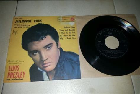 Popsike Com Elvis Presley Jailhouse Rock Track Ep Single Yellow