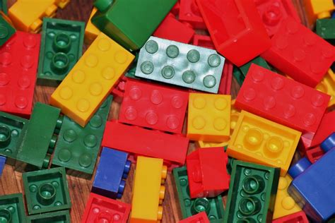 Fotos Gratis Jugar Color Vistoso Juguete Lego Doble Juguetes