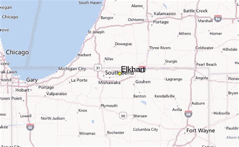 Elkhart Indiana Zip Code Map Map