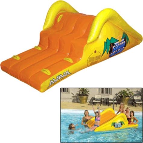 Aviva Slick Slider Island Pool Water Slide Inflatable Pool Inflatable Pool Toys
