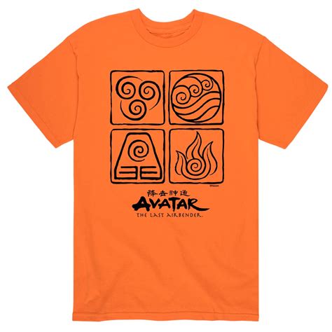 Avatar The Last Airbender Team Avatar Mens Short Sleeve Graphic T