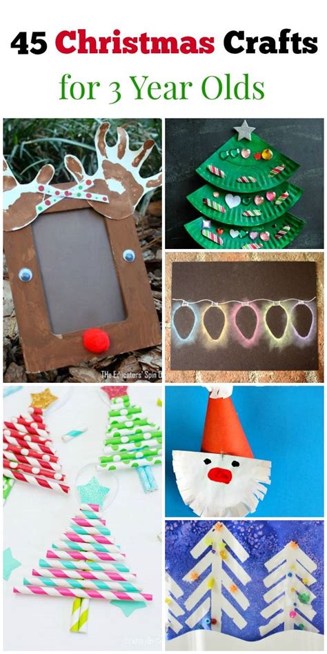 45 Christmas Crafts For 3 Year Olds Preschool Christmas Crafts