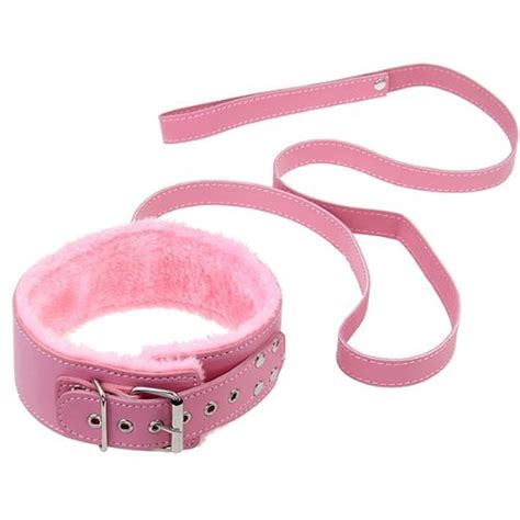 bdsm restraint plush leather collar for bdsm bondage adult games sex collar and leash sex toys