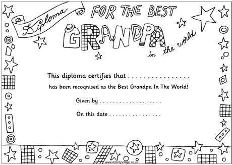 Download Gallery For > Grandparents Day Card Template | Fathers day ...