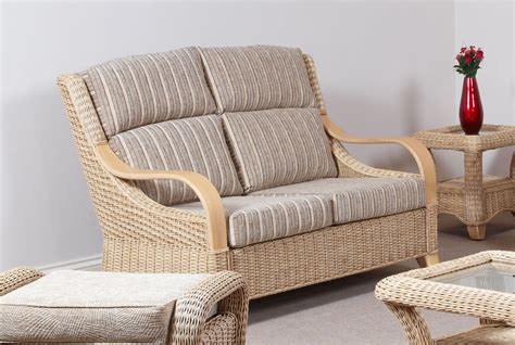 Hilton Conservatory Cane Furniture Wicker Two Seater Sofa Settee