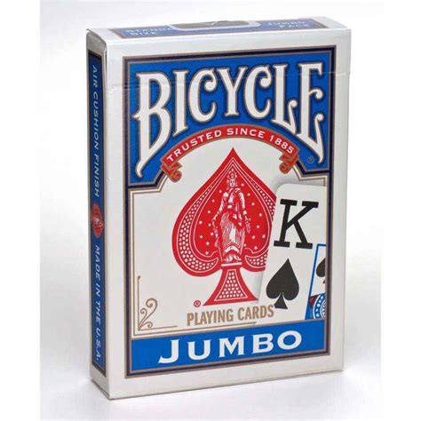 Size 2.5x3.5 (standard deck size) Bicycle Classic Jumbo Print Playing Cards