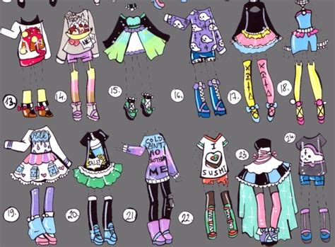 Guppie Adopts Character Design Drawing Anime Clothes Fashion Design