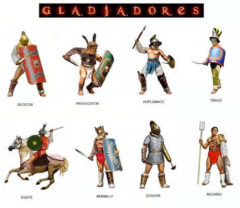 Types Of Gladiators Types Of Gladiators Roman Gladiators Rome History