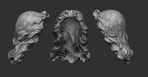 Stylized Hair 3d Model Cgtrader