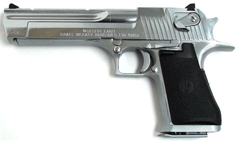 Imi Desert Eagle 357 Magnum Caliber Pistol Chrome Plated In A Non