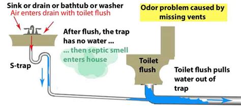 Toilets fill up after they flush so there's no risk. How To's Wiki 88: How To Vent A Toilet Diagram