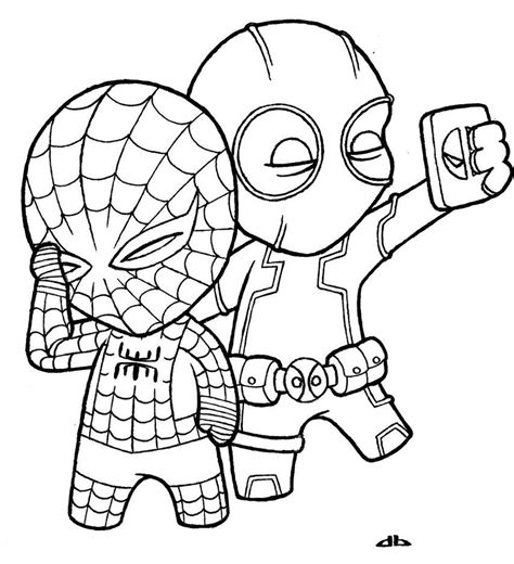 Deadpool Coloring Page - Coloring Home