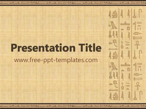 Egyptian Ppt Template Mr Templates