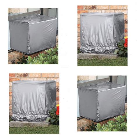 Air conditioner waterproof cleaning cover dust washing protector clean bag. Air Conditioner Covers Outdoor Ground Unit Window Central ...