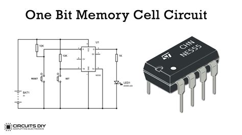 One Bit Memory Cell Using 555 Timer Ic